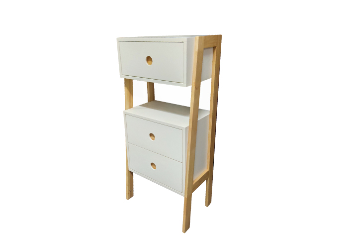Camden 3 Drawers Tall Bedside Table